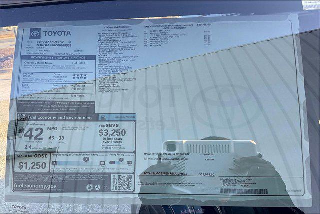 new 2025 Toyota Corolla Hybrid car, priced at $33,048
