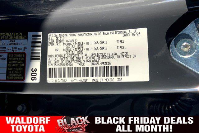 new 2025 Toyota Tacoma car, priced at $43,291