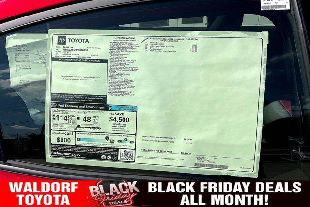 new 2026 Toyota Prius Plug-In Hybrid car, priced at $39,831