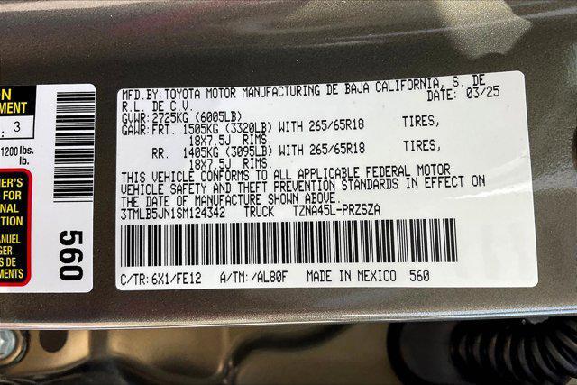 new 2025 Toyota Tacoma car, priced at $43,425