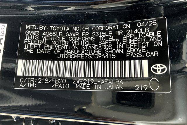 new 2025 Toyota Corolla Hybrid car, priced at $25,259