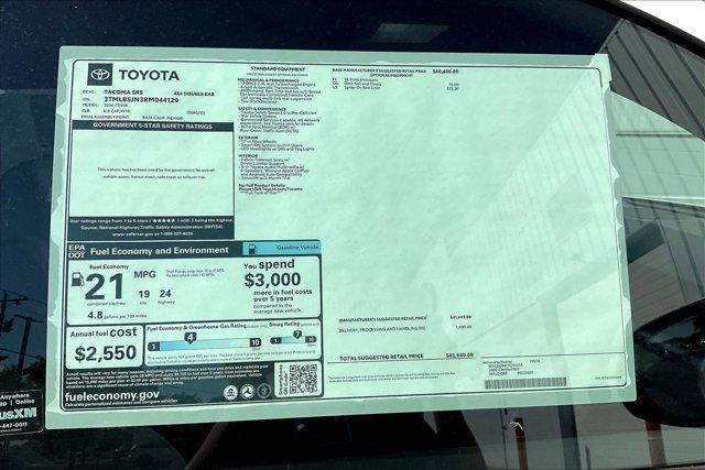 new 2024 Toyota Tacoma car, priced at $40,283