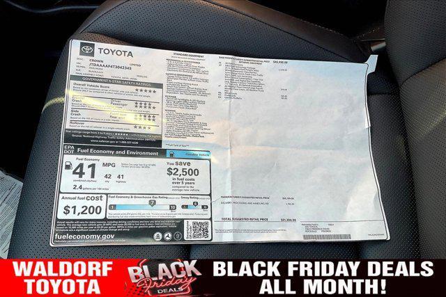 new 2026 Toyota Crown car, priced at $47,444