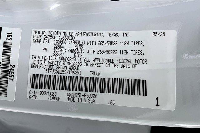 new 2025 Toyota Tundra Hybrid car, priced at $75,360