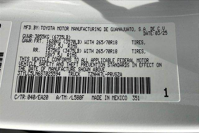new 2025 Toyota Tacoma car, priced at $54,589