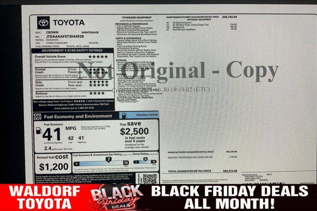 new 2026 Toyota Crown car, priced at $46,784