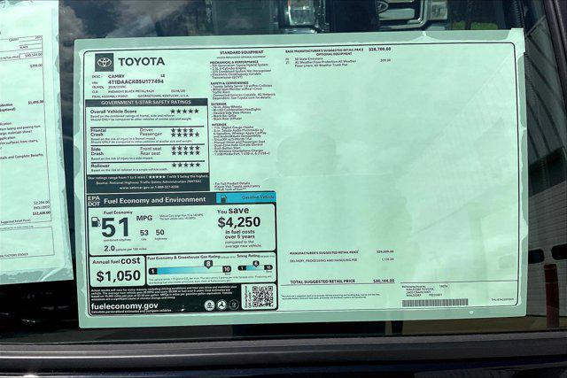 new 2025 Toyota Camry car, priced at $29,644