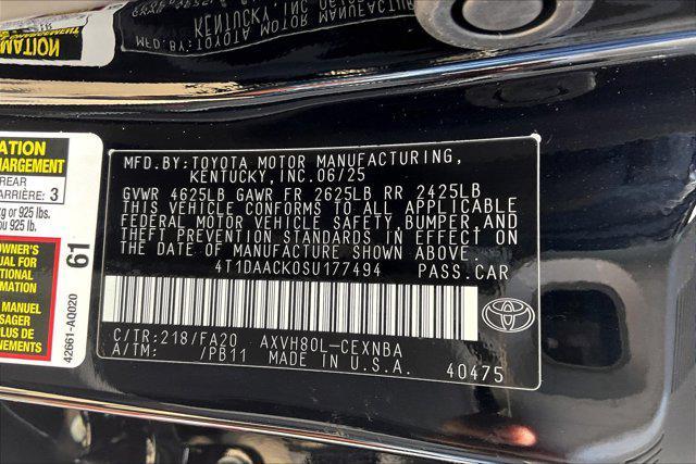 new 2025 Toyota Camry car, priced at $29,644
