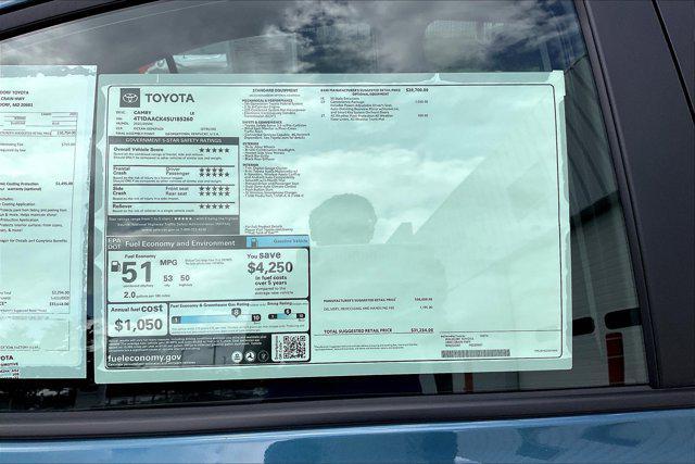 new 2025 Toyota Camry car, priced at $29,832