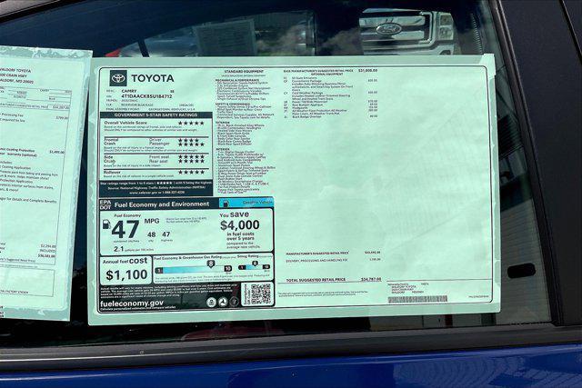 new 2025 Toyota Camry car, priced at $33,068