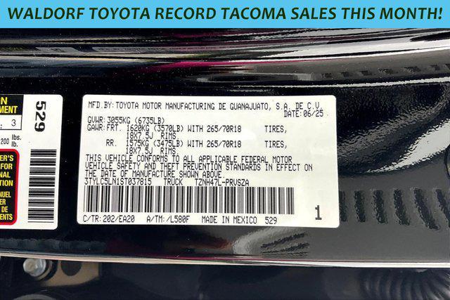 new 2025 Toyota Tacoma car, priced at $53,494