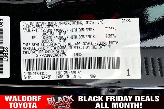 new 2025 Toyota Tundra Hybrid car, priced at $76,163