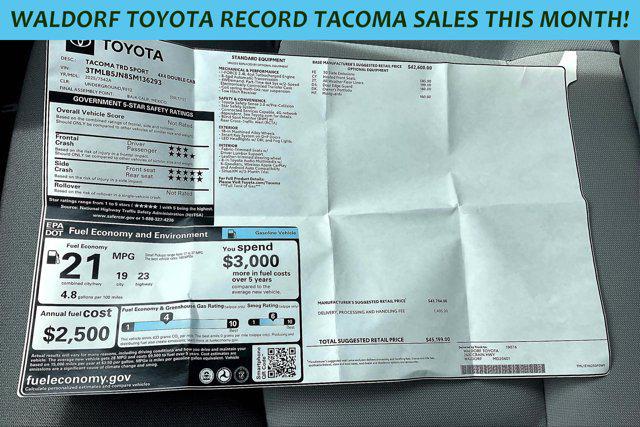 new 2025 Toyota Tacoma car, priced at $42,672