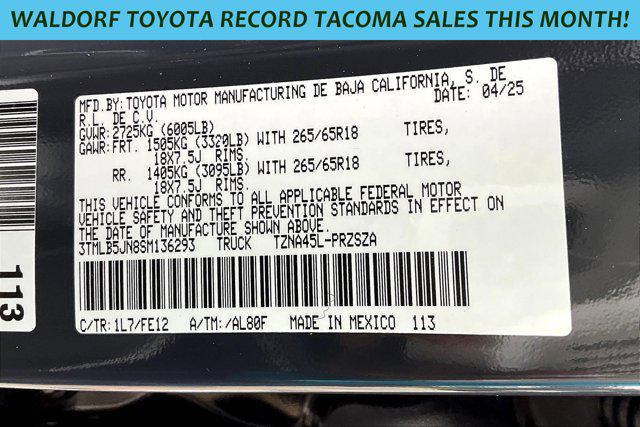 new 2025 Toyota Tacoma car, priced at $42,672