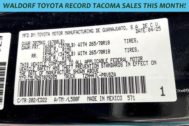 new 2025 Toyota Tacoma car, priced at $63,071