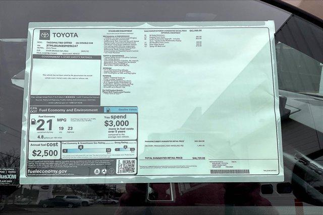 new 2025 Toyota Tacoma car, priced at $44,099