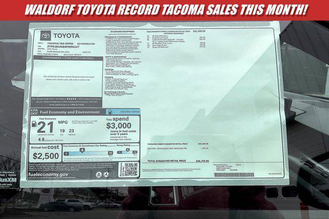 new 2025 Toyota Tacoma car, priced at $44,099
