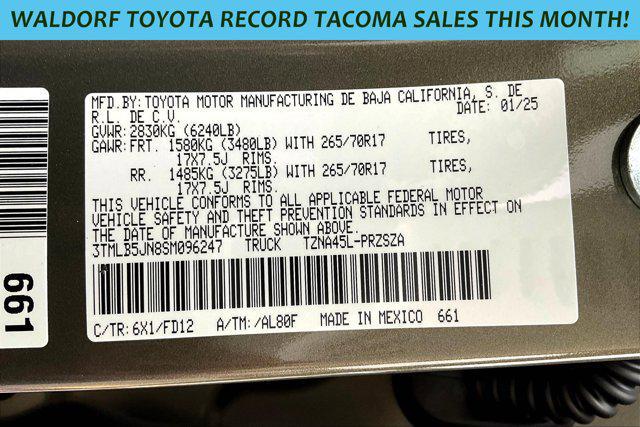 new 2025 Toyota Tacoma car, priced at $44,099