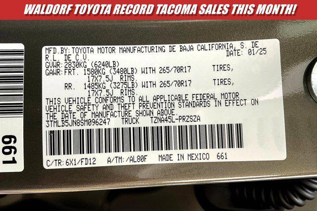 new 2025 Toyota Tacoma car, priced at $44,099