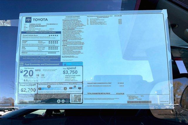 new 2024 Toyota Tundra Hybrid car, priced at $66,977