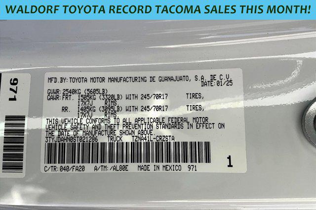 new 2025 Toyota Tacoma car, priced at $33,751