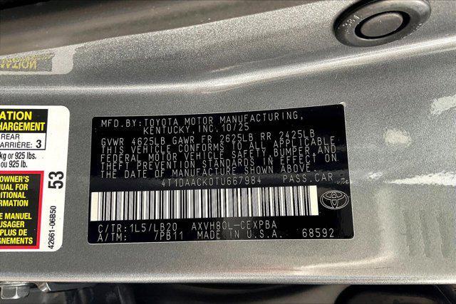 new 2026 Toyota Camry car, priced at $36,247
