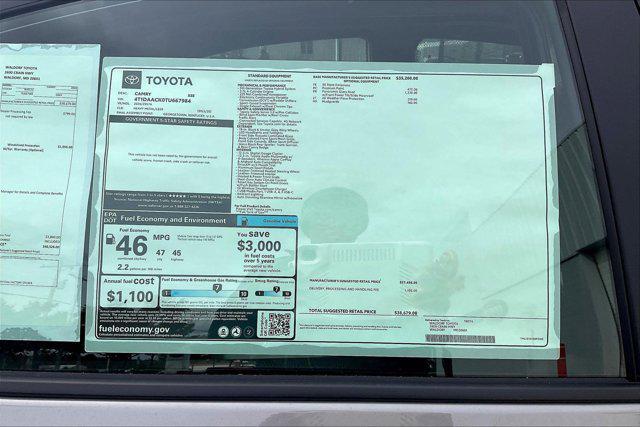 new 2026 Toyota Camry car, priced at $36,247
