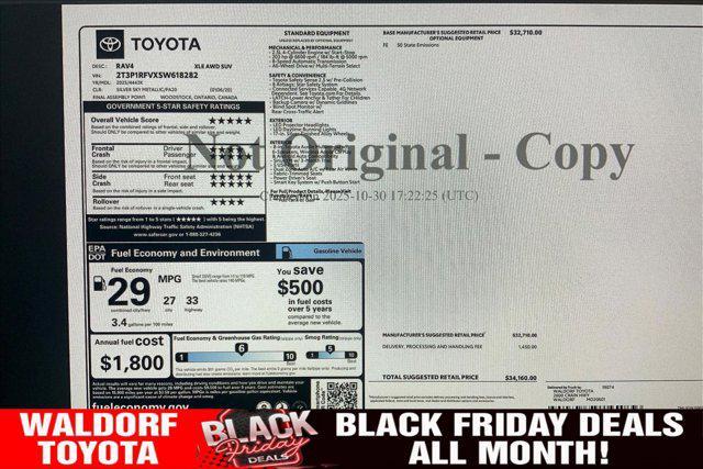 new 2025 Toyota RAV4 car, priced at $32,670
