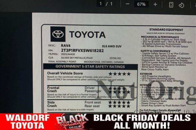 new 2025 Toyota RAV4 car, priced at $32,670