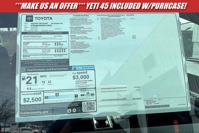new 2025 Toyota Tacoma car, priced at $49,900