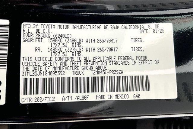 new 2025 Toyota Tacoma car, priced at $43,431