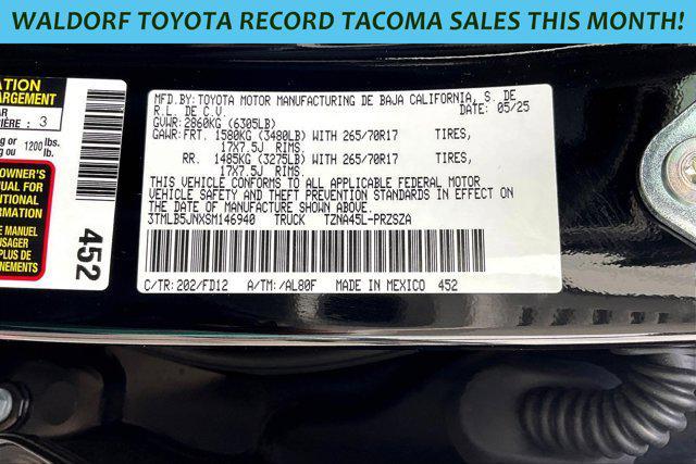 new 2025 Toyota Tacoma car, priced at $50,774