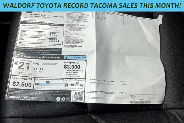 new 2025 Toyota Tacoma car, priced at $50,774