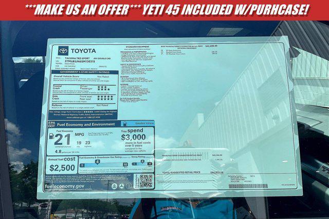 new 2025 Toyota Tacoma car, priced at $42,399