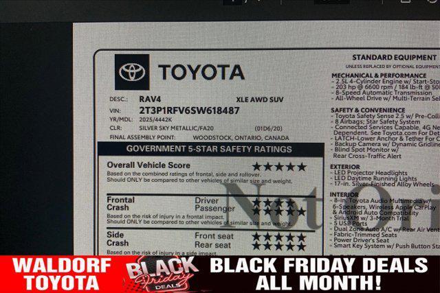new 2025 Toyota RAV4 car, priced at $34,620