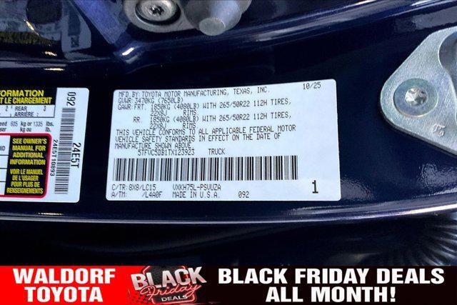 new 2026 Toyota Tundra Hybrid car, priced at $83,843