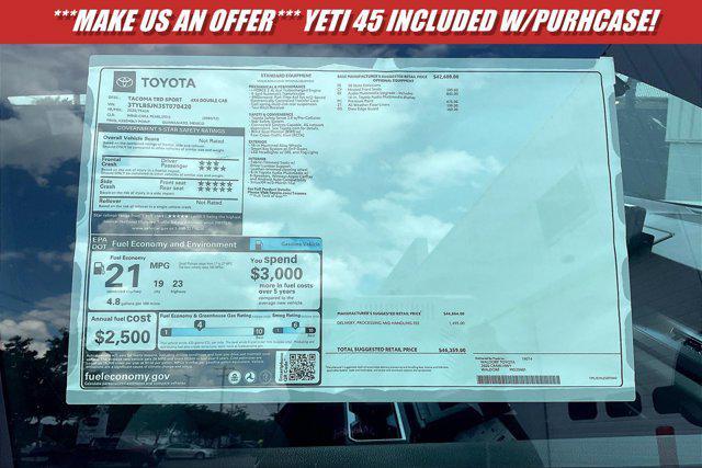 new 2025 Toyota Tacoma car, priced at $43,706