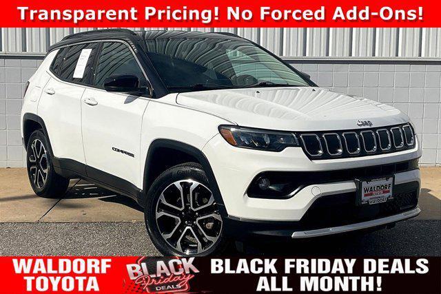 used 2022 Jeep Compass car, priced at $22,500