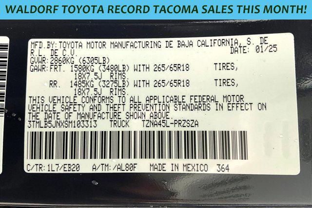 new 2025 Toyota Tacoma car, priced at $51,403