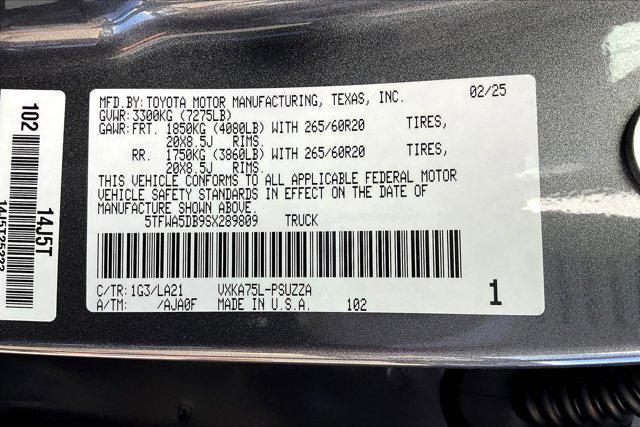 new 2025 Toyota Tundra car, priced at $65,045
