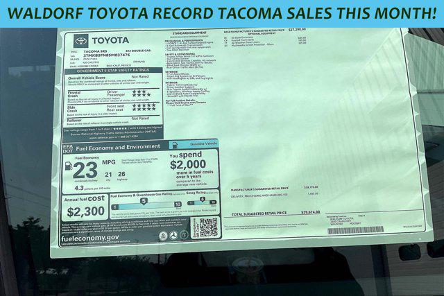 new 2025 Toyota Tacoma car, priced at $37,526