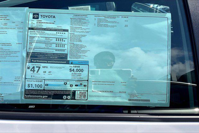 new 2025 Toyota Camry car, priced at $31,644