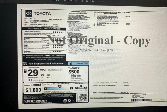 new 2025 Toyota RAV4 car, priced at $36,541