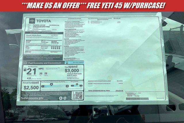 new 2025 Toyota Tacoma car, priced at $51,637