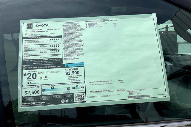 new 2025 Toyota Tundra Hybrid car, priced at $78,434
