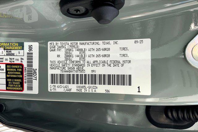 new 2026 Toyota Sequoia car, priced at $82,488