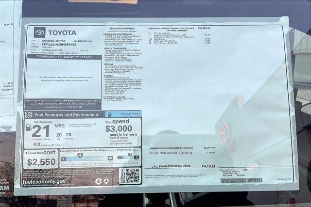 new 2024 Toyota Tacoma car, priced at $51,130