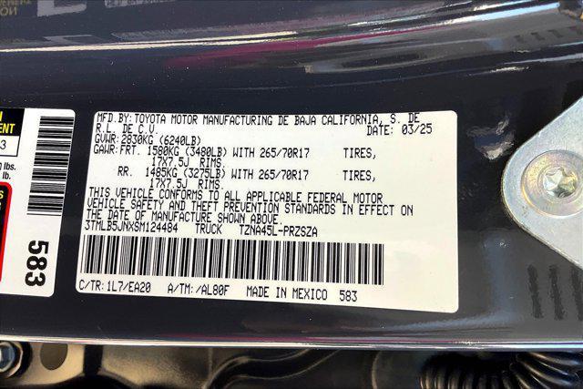 new 2025 Toyota Tacoma car, priced at $51,447