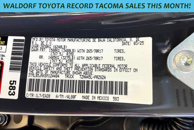new 2025 Toyota Tacoma car, priced at $51,447