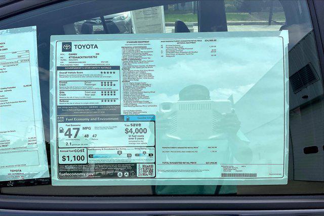 new 2025 Toyota Camry car, priced at $37,918